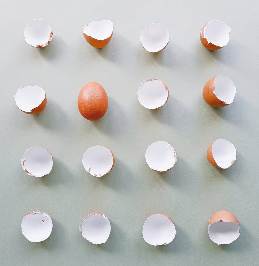 Eggshells In Coffee